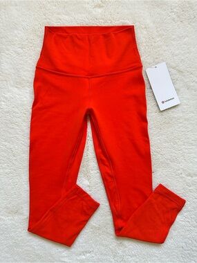 Lululemon Women’s Align High-Rise Leggings 25” Color Solar Orange Size 4